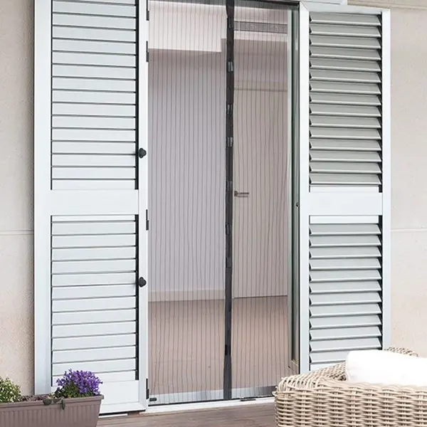 Moustiquaire magnétique anti-insectes pour porte avec fermeture aimantée